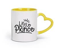 DEBINGY céramique Tasses à thé, à café et à chocolat chaud Petit Prince Bébé （11oz/320ml） Cadeau humoristique pour les amateurs de café, les collègues et les amis Jaune