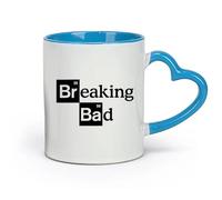DEBINGY céramique Tasses en céramique pour café, lait, thé Cinéma avec le logo Breaking Bad （11oz/320ml） Élégant et durable - Compatible micro-ondes et lave-vaisselle Bleu