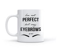 DEBINGY Coffret cadeau pour tasse à latte avec anse Citation Master Eyebrow Salon de beauté （11oz/320ml） Pour café, flocons d'avoine, thé, facile à nettoyer
