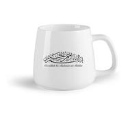 DEBINGY Fruta de cerámica Café y Bebidas Calientes Bismillah Islam Bismilia Hir-Rahman Nir-Rahim Citas （14oz/400ml） Tazas de cerámica para el hogar o el trabajo
