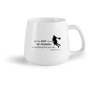 DEBINGY Fruta de cerámica Taza de Café con Asa - Cerámica Clásica Stephen Curry es el mejor jugador de baloncesto （14oz/400ml） Para leche, té, cola y agua