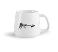 DEBINGY Fruta de cerámica Taza de té Antiguo guerrero espartano lanza guerra griego espada ataque soldado ejército niños （14oz/400ml） Para el hogar o el trabajo