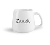 DEBINGY Fruta de cerámica Taza de té Bienvenidos A Nuestro Letrero De Bienvenida En Español Bienvenidos A Nuestra Casa （14oz/400ml） Restaurante, oficina