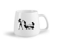 DEBINGY Fruta de cerámica Taza de té Salón de uñas Belleza del cabello Salón de uñas Recepción Hall de entrada （14oz/400ml） Para té, chocolate caliente