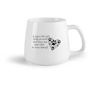 DEBINGY Fruta de cerámica Tazas blancas Citaciones para perros Los perros son los únicos salones de peluquería con citaciones （14oz/400ml） Para hombres y mujeres