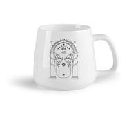 DEBINGY Fruta de cerámica Tazas de Café con Asa El dormitorio de los chicos en la película Las minas de Moria （14oz/400ml） Para té, café y bebidas calientes
