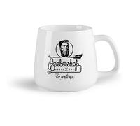 DEBINGY Fruta de cerámica Tazas de café de gres con asa Barbería de arte, peluquería de caballeros, tienda de muebles （14oz/400ml） Bonito regalo de Navidad