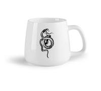 DEBINGY Fruta de cerámica Tazas de Cerámica para Café, Leche y Té Serpiente Animal Salvaje Serpiente （14oz/400ml） Perfecto para cocinas, restaurantes y cafeterías, gran idea de regalo