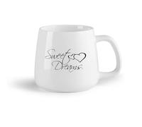 DEBINGY Fruta de cerámica Tazas de té, café y chocolate caliente Citas inspiradoras de dulces sueños （14oz/400ml） Para café, sopa, té, leche, latte, chocolate caliente, para mujeres y hombres