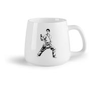 DEBINGY Fruta de cerámica Tazas de té y café Artes marciales Karate Fighter Ninja Warrior Ninja Karate Assassin （14oz/400ml） Ideal para usar en casa y la oficina