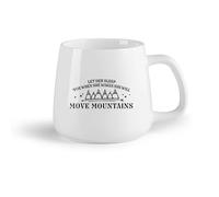 DEBINGY Fruta de cerámica Tazas de té y café Citas divertidas: Déjala dormir y cuando despierte moverá montañas. （14oz/400ml） Para té, chocolate caliente
