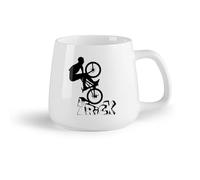 DEBINGY Fruta de cerámica Tazas de té y café con estilo Bicicleta deportiva Bicicleta Acrobacia Garaje Chico （14oz/400ml） Tazas de cerámica para el hogar o el trabajo