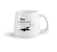 DEBINGY Fruta de cerámica Tazas de té y café Restaurante Vino Tinto Copa Bebida Alcohólica Bar Restaurante Cocina （14oz/400ml） Para leche, té, cola y agua