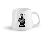 DEBINGY Fruta de cerámica Tazas de té y café Sala de tiro al blanco Campo de tiro Juegos de armas de vaquero Deportes （14oz/400ml） Para el hogar y la oficina