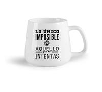 DEBINGY Fruta de cerámica Tazas Geniales El español es lo único imposible que intentas frases motivacionales de vida （14oz/400ml） Para el hogar o el trabajo