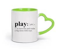 DEBINGY Tasse à café Citations de mots de joueur Salle de jeux Dictionnaire de la salle de jeux （11oz/320ml） Idéal pour la maison, le bureau, les cafés, idées cadeaux Vert