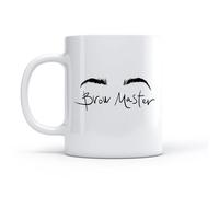 DEBINGY Tasses à thé, à café et à chocolat chaud Sourcils Brow Master Beauty Salon （11oz/320ml） Élégant et durable - Compatible micro-ondes et lave-vaisselle