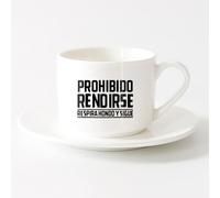 DEBINGY Tasses en céramique pour café, lait, thé Battle Royale des joueurs （6oz/175ml） Élégant et durable - Compatible micro-ondes et lave-vaisselle Service à thé tasse et soucoupe (blanc)