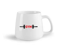 DEBINGY Tazas Geniales Concepto de idea de realeza para el diseño del logotipo del centro de ejercicios de fitness para mujeres y niños de Zym Bodybuilding （14oz/400ml） Gran regalo para parejas