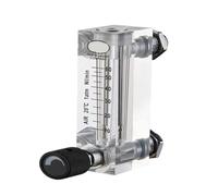 Débitmètre 1/4" BSPT femelle par minute LZM-6T, débitmètre acrylique for gaz, air, liquide, eau, rotamètre avec vanne de régulation(1-10 LPM)
