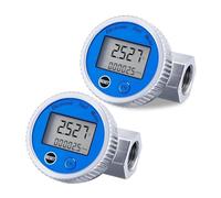 Débitmètre, 2 Pièces Débitmètre Numérique 1In NPT Filetage Débitmètre D'eau Compteur De Carburant Débitmètre De Carburant De Gazole, For L'essence