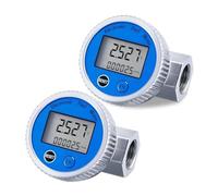 Débitmètre, 2 Pièces Débitmètre Numérique 1In NPT Filetage Débitmètre D'eau Compteur De Carburant Débitmètre De Gazole, For L'essence