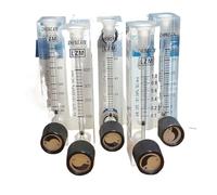 Débitmètre 6-600 ml par min 0.1-1000 LPM Push in 6 8 10 mm acrylique LZM-6T panneau Air N2 CO2 gaz rotamètre avec vanne réglable(100-500ml Per Min,6mm,LZM-6T Air)