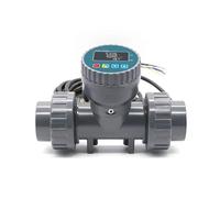 Débitmètre à affichage numérique intelligent de haute précision DN25-80, débitmètre électronique RS485, capteur de débit en PVC for l'irrigation de ferme/jardin(DN80,LCD version)