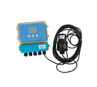Débitmètre à drain ouvert/canal à ultrasons débitmètre d'eau de rivière 4-20mA RS485 capteur de liquide transmetteur sans Contact,Résistant aux intempéries et durable(Split type)