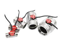 Débitmètre à effet en acier inoxydable, capteur de débit d'eau G1/2 G3/4 G1, impulsion électromagnétique for distributeur d'eau, 1 pièce(YF-B5-S 0.75inch)