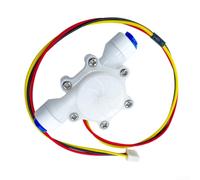 Débitmètre à effet Hall G1/4 DN8 Capteur d'eau pour distributeur Suivi en temps réel ABS longue durée Blanc 5 x 4 x 3 cm