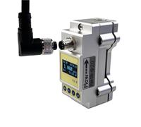 Débitmètre à enclenchement DN6-DN200, débitmètre ultrasonique, type à pince externe for liquide, aucune rupture de tube requise, portable.(一体式(耐温50°C))