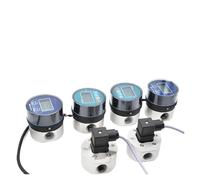 Débitmètre à engrenages ovales de 1/2 pouce, compteur numérique mazout, communication 485, haute précision for produits pétroliers et chimiques(Al alloy-battery)