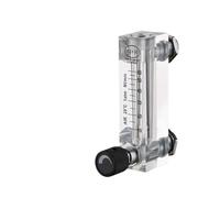 Débitmètre à flotteur à panneau femelle G 1/4" M18 Débitmètre à air liquide et gaz Rotamètre avec vanne de régulation(10-150 LPM Gas)
