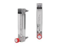 Débitmètre à flotteur en verre LZB-3WB, 1 pièce, rotamètre à zone variable avec vanne, micro-débitmètre de précision for air, gaz et liquide(16-160ML-min)