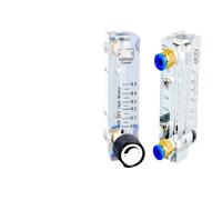 Débitmètre à gaz réglable en acrylique LZM-4T, montage sur panneau avec vanne de régulation(0.25-2.5LPM)