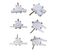 Débitmètre à Mini Turbine DC3.5-15V 0.3~10L/min 3/8 "capteur de débit d'eau en plastique POM hall débitmètre FS-Q3U capteur de débit de café(OD6.35(FS-Q2T))