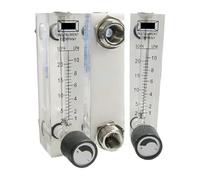 Débitmètre à panneau d'eau LZM-6T 1-10 2-20 4-40 5-50 6-60 10-10LPH Rotamètre avec vanne M18 mâle G1/4 femelle(0.5-5LPM)