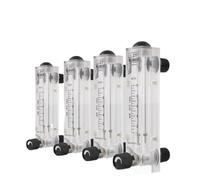 Débitmètre à rotamètre acrylique LZM-15ZT, type panneau, débitmètre de liquide réglable for eau, débitmètre GPM LPM(0.5-5GPM)