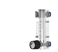 Débitmètre à rotamètre acrylique LZM-4T, montage sur panneau, débitmètre d'eau liquide réglable avec vanne(G-1-5LPM-6mm)