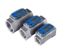 Débitmètre à Turbine 1/1, 5/2 pouces, 1 pièce, débitmètre d'eau et de liquide, compteur électronique à affichage numérique(1 Inch (DN25))