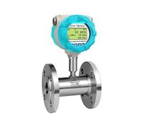 Débitmètre à turbine for eau et liquide, capteur de débit électromagnétique 4-20 mA RS485 24 V CC avec écran LCD Lectures précises(DN50-4-20mA-SS304)