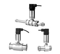 Débitmètre à turbine liquide RS485, transmetteur de débit d'eau for canalisation, capteur de débit sanitaire en acier inoxydable 304(DN32)