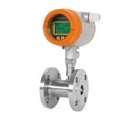 Débitmètre à turbine numérique RS485, capteur de liquide en acier inoxydable avec écran LCD for eau, diesel, essence, alcool Lectures précises(DN20-RS485)