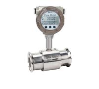 Débitmètre À Turbine, Sortie 4-20 MA, Débitmètre Numérique À Trois Pinces En Acier Inoxydable For Eau Et Carburant Lectures précises(DN20)