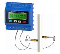 Débitmètre à ultrasons, débitmètre à ultrasons numérique, régulateur de débit d’eau liquide compteur de débitmètre affichage LCD avec transducteurs à clapet,Host+TS-2 N50-DN700