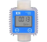 Débitmètre à ultrasons, débitmètre numérique K24, débitmètre d'huile, jauge for produits chimiques, débitmètre d'eau liquide, compteur de liquide(Blue Vertical)