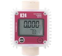 Débitmètre à ultrasons, débitmètre numérique K24, débitmètre d'huile, jauge for produits chimiques, débitmètre d'eau liquide, compteur de liquide(Red Vertical)