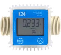 Débitmètre à ultrasons, débitmètre numérique K24, débitmètre d'huile, jauge for produits chimiques, débitmètre d'eau liquide, compteur de liquide(Blue Horizontal)