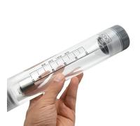 Débitmètre à ultrasons, débitmètre rotamètre LZM-40G, débitmètre de canalisation en acrylique for eau pure, liquide, gaz, industriel, mécanique réglable(5-40gpm 20-150lpm)